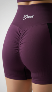 กางเกงขาสั้นออกกำลังกาย ฟิตเนส โยคะ กระชับ ระบายอากาศ สตรีทแวร์ ยกน้ำหนัก เอวสูง ไร้รอยต่อ สำหรับผู้หญิง ทรงสครันช์ สำหรับออกกำลังกายที่ยิม - Product Image 3