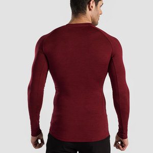 Chemises à manches longues pour hommes, coupe classique, 100% coton, respirantes, séchage rapide, pour la course à pied et l'entraînement - Prix de gros, nouvelle arrivée - Product Image 2