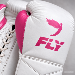 Guantes de Boxeo de Cuero Blancos Económicos con Cordones, Protección Completa para los Dedos, Equipo de Entrenamiento para Adultos Unisex - Product Image 2