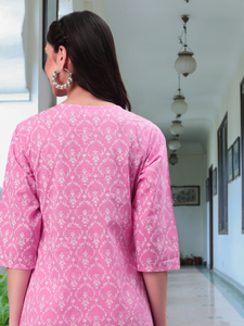 Blusa Kurta de Verano con Estampado Floral de Algodón al por Mayor, Top sin Mangas para Mujeres y Niñas, Ropa Casual - Product Image 4