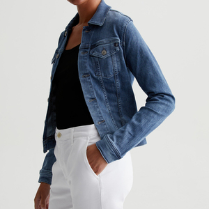 Pakistan Manufacturer <b>Jeans</b> Jackets for Women Durable Material Oem Service Denim Jackets for Women - Product Image 2