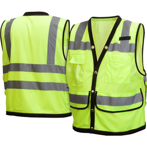 Gilet de sécurité durable haute visibilité, fabricant OEM, vente en gros, export, vêtements de protection industriels - Product Image 4