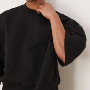 Sweat-shirts pour hommes à logo personnalisé, prix imbattable, manches longues, polaire polyester/coton, style décontracté, dernière collection, nouveauté - Product Image 2