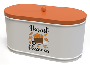 Oval Plaid Pattern Food Storage Container with Handle Airtight Lid Picnic Use Kitchen Freshness Preservation Plastic <b>Tins</b> Design - Product Image 2