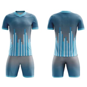 Ensemble de maillot de football blanc à col en V et manches courtes, rayé, anti-humidité, 100 % polyester, pour hommes adultes, toutes saisons, coupe athlétique - Product Image 3