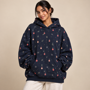 <b>Christmas</b> Custom Print Pullover <b>Hoodie</b> Customizable Women Wholesale Casual Winter Cold Weather Comfortable Warm Supplier - Product Image 2