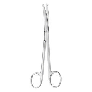 Ciseaux de dissection sur mesure de 16 cm, lame en acier inoxydable demi-or, bord lisse et arrondi, pour chirurgie générale, manche en acier - Product Image 4