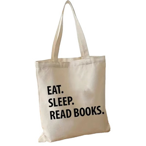 Custom Logo Canvas Tote Bag Large Capacity Eco Friendly Cotton Shoulder Bags For Women Shopping Grocery Casual Travel <b>Handbag</b> - Product Image 5
