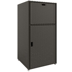 Portasciugamani e Armadietto Marrone Scuro per Piscina, per Conservare gli Accessori della Piscina - Product Image 5