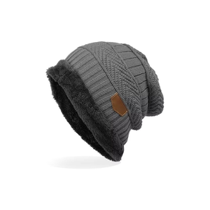 Custom Fashion Solid Color Cuffed Breathable & <b>Waterproof</b> <b>Beanie</b> Cap 100% Acrylic Winter Warm Unisex Adult Knitted Outdoor - Product Image 4