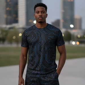 Men Elastic Fitness <b>Compression</b> Uniform <b>Custom</b> Brand Logo Quick Dry Lightweight Running Tights Gym Base Layer Clothing - Product Image 5
