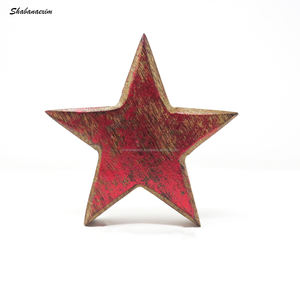 Eco-Friendly Wooden Luxury Handmade Custom Christmas Decorations Wood Craft Heart Candle Christmas Party Decor - Product Image 2