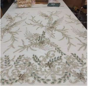 Soft Net Embroidered Fabric for Party Wear Bridal <b>Sequins</b> Embroidery Lace Fabric Roll From India Exporter At Best Price - Product Image 2