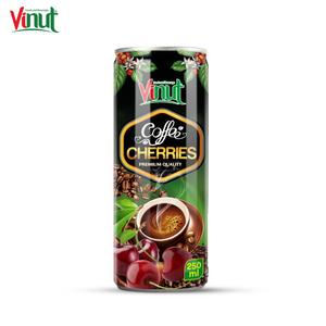 250ml VINUT Can Nuevo embalaje Etiqueta gratis Café con cerezas Suministro directo de fábrica al por mayor - Product Image 1
