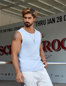 Camiseta Deportiva sin Mangas para Hombre, Transpirable, de Secado Rápido, Ecológica, de Spandex/Algodón, para Gimnasio, Entrenamiento, Running, Fisicoculturismo - Product Image 4