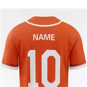 Maillot de baseball personnalisé sublimé professionnel, entièrement boutonné, équipement d'équipe, respirant, séchage rapide, pour l'Europe - Product Image 5
