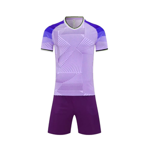 Conjunto de Uniforme de Fútbol Geométrico Verde para Hombre RA, Cuello en V, Manga Corta, Transpirable y que Absorbe la Humedad - Product Image 5