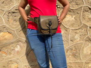 New Handmade Full Grain Real Leather Fanny Pack Leather <b>Belt</b> Bag Premium Quality Adjustable Strap Fanny Packs for Unisex - Product Image 4