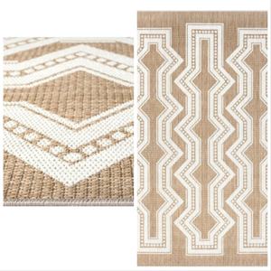 Alfombra de Algodón Estilo Boho, Tejido Plano con Patrón Geométrico, Reversible, para Dormitorio, Sala de Estar o Decoración de Dormitorios, al Precio Más Bajo - Product Image 3