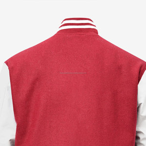 Blousons universitaires personnalisés pour hommes avec manches en cuir, logo brodé chenille, col montant, vente en gros OEM - Product Image 4
