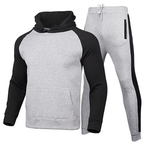 Custom Men's Full <b>Zip</b> <b>Hooded</b> Tracksuit Polyester Cotton Fleece Running Jogging Sports Training Gym Tracksuit OEM Manufacturer - Product Image 6
