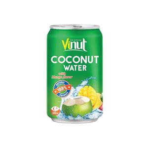<b>Coconut</b> Water Mango <b>Flavour</b> OEM ODM Private Label Beverage Mfr Vietnam Factory Custom Formulation 330ml Alu Can 24 Cans Carton - Product Image 1