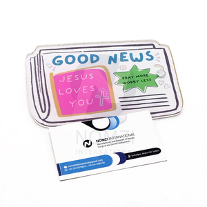 ถาดใส่ขนตาปลอมแบบขายส่งพร้อมโลโก้สั่งทำสำหรับสาวๆ  ถาดวางขนตาแบบ Good News  ถาดใส่ขนตาต่อแบบแก้ว อุปกรณ์เสริมความงาม - Product Image 1