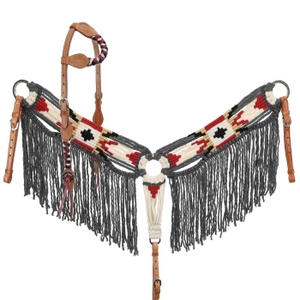 Selle Western en cuir véritable et mohair, têtière et collier de poitrail durables, légers et multifonctionnels pour l'équitation de qualité supérieure - Product Image 1