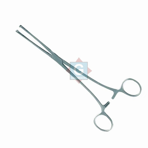 คีมจับเนื้อเยื่อสแตนเลสสตีล Lockwood-Allis แบบใช้ซ้ำได้ คีมหนีบลำไส้แบบใช้มือ เครื่องมือผ่าตัด - Product Image 1