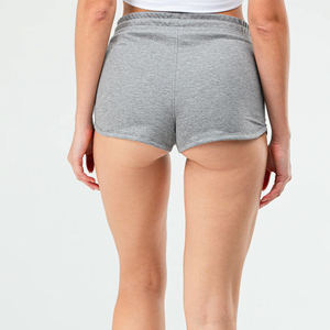 Shorts Deportivos Casuales para Mujer, Cintura Media, 100% Algodón, Felpa, Personalizables, para Entrenamiento, Gimnasio y Running de Verano - Product Image 6