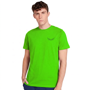 Camiseta de Manga Corta para Hombre, Color Azul Marino, Cuello Redondo, con Logotipo Bordado, Corte Regular, Tejido Jersey Informal, 100% Algodón - Product Image 4