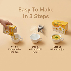 Sopa en Polvo Vegana de Origen Taiwanesa, Alta en Proteínas y Multigranos |   42% de proteína vegetal |   Aislado de Proteína de Guisante y Soja |   Venta al por Mayor - Product Image 6