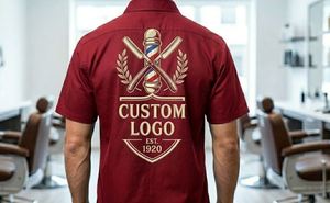 Veste de barbier vintage rouge - Product Image 2