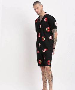 Men Beach T-Shirt & Shorts <b>Set</b> High Quality Fashionable Look Summer Wear Sublimation Printed T-Shirts & Shorts Quick Dry Shorts - Product Image 5