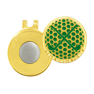 คลิปหนีบหมวกกอล์ฟแบบแม่เหล็กโลหะชุบทองคำ ป้องกันน้ำ พกพาสะดวก พร้อมโลโก้บริษัทตามสั่ง ยี่ห้อ JIN JUMBO - Product Image 1