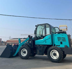 Pabrik Harga Murah kecil listrik Lori Log selip traktor muatan empat roda pemuat roda truk beroda Backhoe sekop - Product Image 3