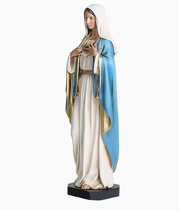 Estátua Religiosa da Virgem Maria em Resina Impressa em 3D, Pintada à Mão, de Alta Qualidade para Decoração de Casa/Envio Rápido - Product Image 2
