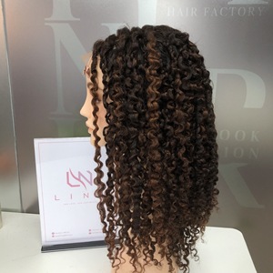 Peluca de pelo humano vietnamita transparente Frontal de encaje rizado birmano al por mayor de fábrica de 30 pulgadas de largo extensiones de pelo de alta calidad - Product Image 2