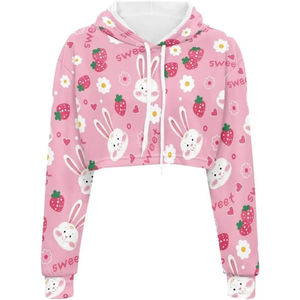 Sudadera con Capucha de Invierno para Mujer, Diseño Personalizado, Manga Larga, Corte Holgado, Informal, con Logotipo Frontal Sublimado - Product Image 1