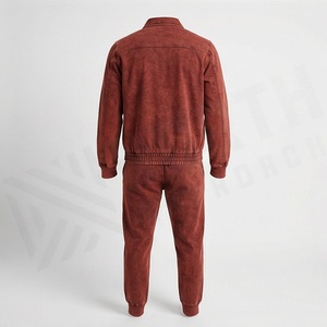 Conjunto Deportivo de Dos Piezas para Hombre, de Algodón de Alta Calidad, con Capucha, Lavado Ácido, Color Sólido, con Logotipo Personalizado, OEM, Venta al Por Mayor, Ropa Urbana para Adultos - Product Image 2
