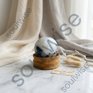 Boule de pierre précieuse brute polie, figurine sculptée en cristal pour la décoration intérieure, inspirée du Feng Shui - Product Image 3