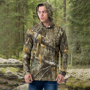 Custom Breathable Polyester Cotton Hunting Hoodie Loose Fit Soft <b>Shell</b> Winter OEM Men Tactical Outdoor Wear - Product Image 4