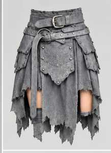 Disfraz de Guerrera de Cuero para Mujer con Hombreras de Piel y Conjunto de Armadura - Product Image 2