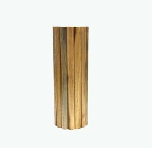 Florero Cilíndrico de Bambú Ecológico, Tallado a Mano, Decorativo para Mesa, para Sala de Estar Moderna, Regalo de Boda - Product Image 1