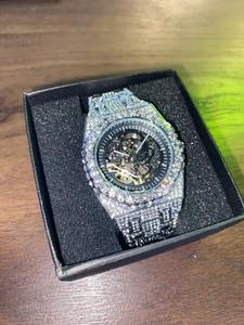 Luxury <b>Men's</b> VVS Moissanite Diamond <b>Watch</b> Fully Iced Out Skeletal Quartz Movement Fashion Business Style Jewelry - Product Image 3