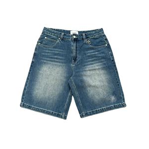 Shorts en jean pour hommes, délavés effet vieilli, brodés, personnalisables en usine - Product Image 6