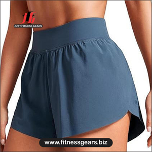 กางเกงกีฬาขาสั้นผู้หญิง JUST FITNESS GEARS OEM Logo รุ่นใหม่ล่าสุด สำหรับฤดูร้อน/วันหยุด ลายปลาโลมา ผ้าโพลีเอสเตอร์ซาติน แห้งเร็ว ยืดหยุ่นสูง - Product Image 6