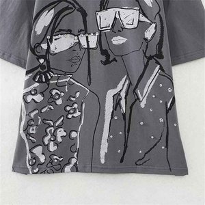 T-shirts graphiques unisexes surdimensionnés 100% coton Impression personnalisée Couleur unie Design amusant - Product Image 5