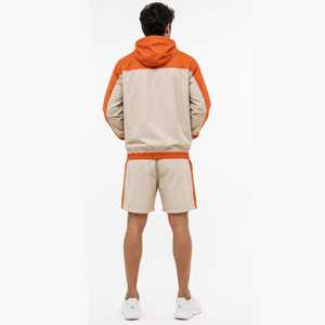 <b>Men</b> Adults Vintage Solid Soft Shell <b>Waterproof</b> Windbreaker Embroidered Zip Hooded Lightweight Short <b>Suits</b> All Seasons Outdoor - Product Image 2