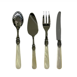 Premium Stainless Steel Kitchen <b>Flatware</b> Set With Mop Handle Spoon Fork Knife Dining Cutlery For Restaurant - Product Image 4